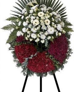 Wreath of everlasting flowers